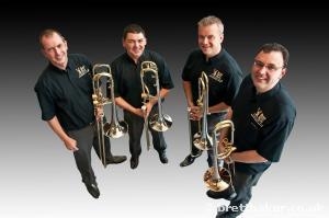 Black Dyke trombone quartet